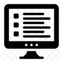 Online Data Layout Web List Web Register Icon