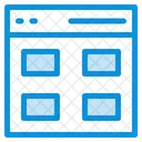 Webraster Fensterlayout Drahtgitter Symbol