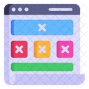 Web Wireframe  Icon