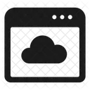 クラウド、ウェブサイト、www アイコン