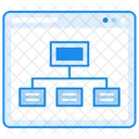 Site Flowchart Site Structure Website Sitemap Icon