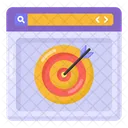 Web Goal Website Target Website Aim Icon