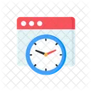 Website Time Management  Icon