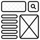 Header Website Wireframe Icon