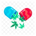 Weed Pill Weed Capsule Marijuana Capsule Icon