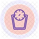 Weighing Machine Color Circle Icon Icon