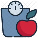 Weight Loss Apple Symbol