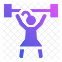 Weight Lifting Workout Gym Icon