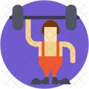 Weightlifting Bodybuilder Gym Icon