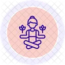 Wellness Retreat Relaxation Icon