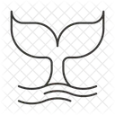 고래 물고기 꼬리 아이콘