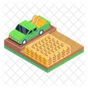 Truck Loading Wheat Loading Harvest Loading Icon