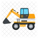 Wheel Excavator Wheel Digger Construction Vehicle Icon