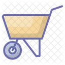 Wheelbarrow Push Trolley Mulch Icon