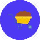 Wheelbarrow Construction Gardening Icon