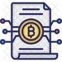 White Paper Bitcoin Paper Documents Icon