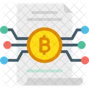 White Paper Bitcoin Paper Documents Icon