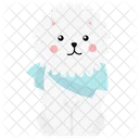 White Pomeranian  Icon