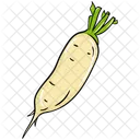 White Radish Radish Vegetable Icon