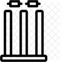 개찰구 크리켓 그루터기 아이콘