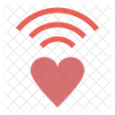 Wifi Network Heart Icon