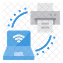 Wifi Printer  Icon