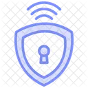 Wifi Security Duotone Line Icon Icon