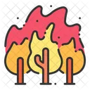 Wildfire Forest Disaster Icon