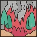 Wildfire Forest Destruction Icon