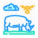 Wildlife Conservation Drone Icon