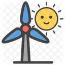 Windmill Emoticone Windmill Emoji Wind Turbine Emoticon Icon