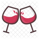 Wine Glass Cheers Icon