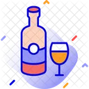 Wine Bottle Glass Icon