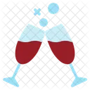 Wine Toast Celebrate Drink Glass Icon