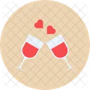 Wine Date Toast Icon