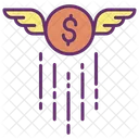 Mus Dollar Wing Flying Dollar Icon