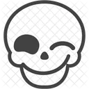 Wink Skeleton Halloween Icon