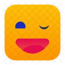 Wink Blink Face Icon