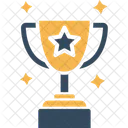 Winner Trophy Award Champ Icon