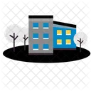 Winter Building Building Home Icon