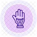 Wired Gloves Line Icon Icon