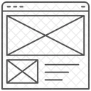 Wireframe Thinline Icon Icon
