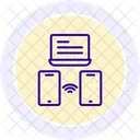 Wireless Connection Line Icon Icon