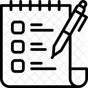 Wish List Checklist Clipboard Icon