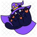 Witch Cat Evil Cat Oracle Kitty Icon