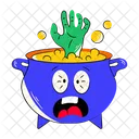 Witch Cauldron Halloween Cauldron Witch Pot Icon