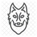 Wolf Dog Face Icon