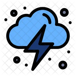 Wolke Blitz  Symbol