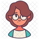 Woman Avatar Glasses Icon