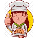 Woman Baker  Icon